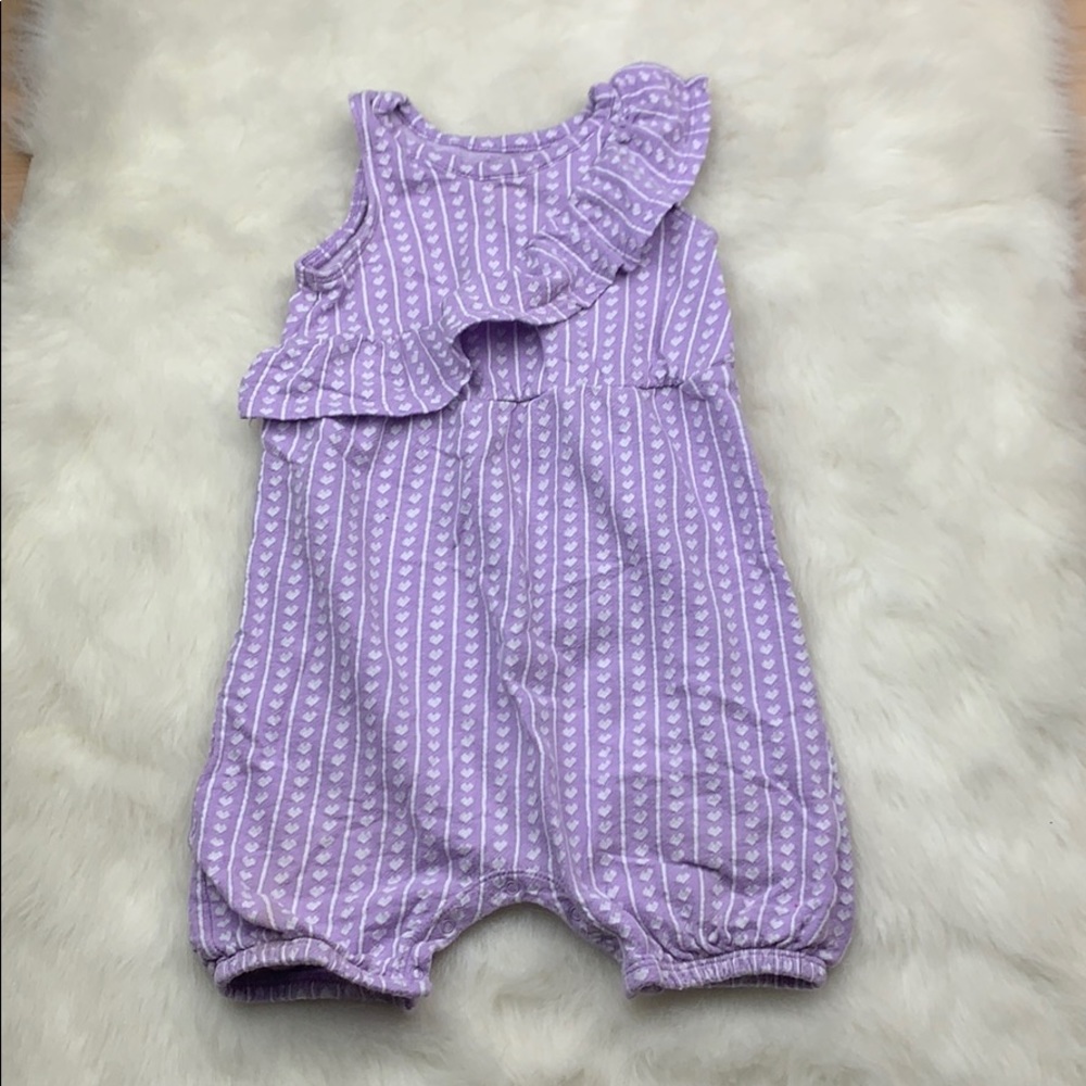 Toddler Purple 24 month Tank top ruffle Onesie